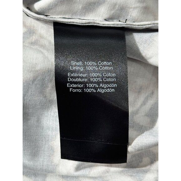 Donna Karan Womens Sleeveless Printed Tie-Front Shirt Dress Black Tan Size 12 - Picture 9 of 10